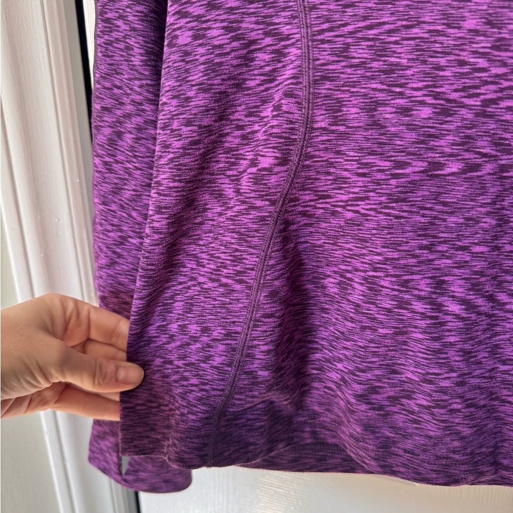 REI Women’s Pullover Heathered Purple Quarter-Zip size small - Picture 5 of 8